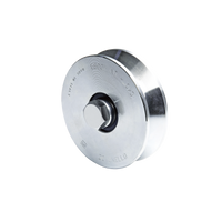 Rueda de 10 cm SIN Soporte Para Puertas Corredizas de Hasta 425 Kg / Canal Tipo "V"