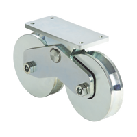 339V - Rueda Doble de 16 cm / Capacidad Para Puertas de hasta 1920 Kg / Canal Tipo V