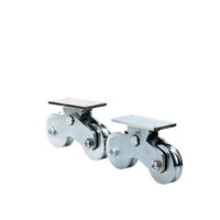 Rueda Doble de 12 cm / Capacidad Para Puertas de hasta 1200 kg / Canal Tipo "U"