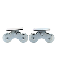 Rueda Doble de 12 cm / Capacidad Para Puertas de hasta 1200 kg / Canal Tipo "U"