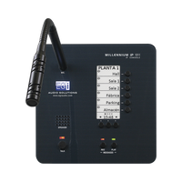 CONSOLA DE AVISOS MULTIZONA IP CON DISPLAY, MICRÓFONO Y GRABADOR DE MENSAJES