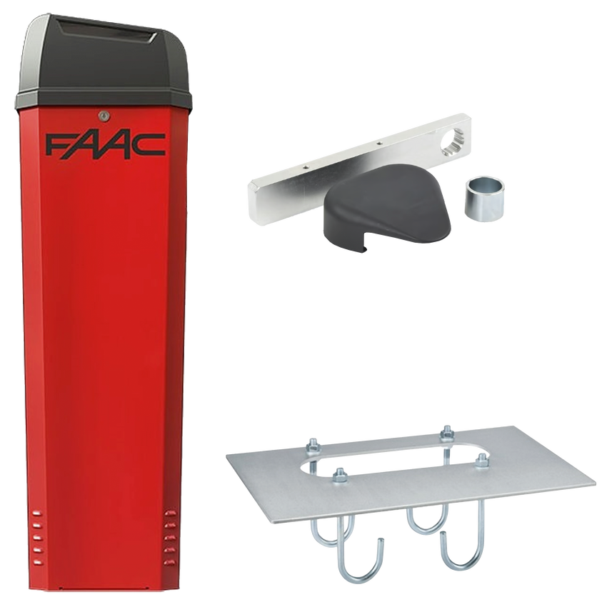 Kit DE BARRERA VEHICULAR FAAC B614 USO CONTINUO / APERTURA <2s / HASTA 5m / INCLUYE ANCLA Y ENGANCHE PARA BRAZO RECTO