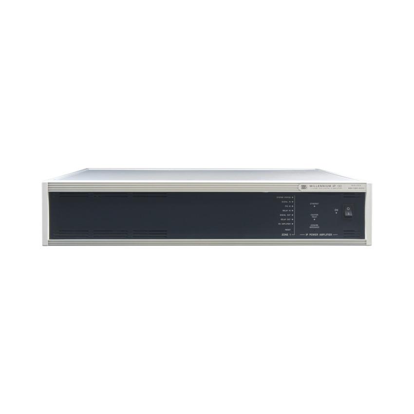 (1361) ETAPA DE POTENCIA DIGITAL 1x500W 100V  MILLENNIUM IP CON CONECTIVIDAD IP LAN, SUPERVISON, CALIDAD DE SONIDO HQ PARA 1 ZONA, EN FORMATO RACK 2U