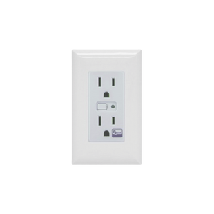 (ZWAVE) Tomacorriente con señal inalambrica Z-WAVE, compatible con HUB HC7, C8, puede ser un panel de alarma L5210, L7000 con Total Connect y Alarm.Com