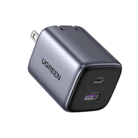 Cargador de 35W serie Nexode | 2 Puertos de Carga Rápida | USB-C  y USB-A | Tecnología GaN II | Power Delivery 3.0 | Quick Charge 4.0 | Chip Confiable y Carga Inteligente | Optimiza la Experiencia de Carga | Tecnología Thermal Guard.
