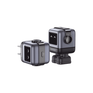 Cargador Mini GaNRobot 30W serie UNO | 1 USB-C de Carga Rápida | Tecnología GaN II | Multiprotocolo PD/QC/SCP/FCA | Carga Inteligente | Pantalla LED | Zapato Magnético Extraíble | Thermal Guard | Color Negro.