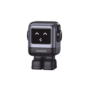 Cargador Mini GaNRobot 30W serie UNO | 1 USB-C de Carga Rápida | Tecnología GaN II | Multiprotocolo PD/QC/SCP/FCA | Carga Inteligente | Pantalla LED | Zapato Magnético Extraíble | Thermal Guard | Color Negro.