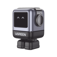 Cargador RobotGaN de 65W Serie UNO | 3 Puertos de Carga Rápida | 2 USB-C | 1 USB-A | PD 3.0 | QC 4.0 | Carga Inteligente | Tecnología GaN II | Zapato Magnético Extraíble | Carcasa Ignifuga | Pantalla LED