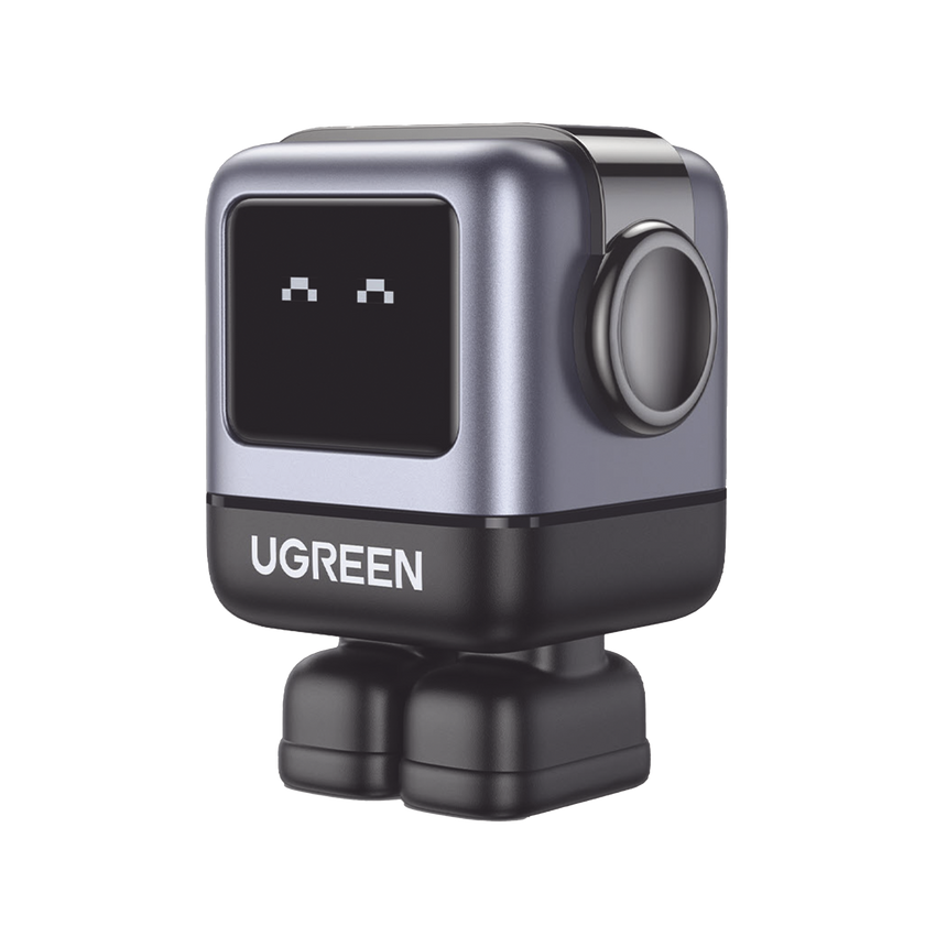 Cargador RobotGaN de 65W Serie UNO | 3 Puertos de Carga Rápida | 2 USB-C | 1 USB-A | PD 3.0 | QC 4.0 | Carga Inteligente | Tecnología GaN II | Zapato Magnético Extraíble | Carcasa Ignifuga | Pantalla LED