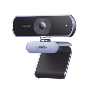 Cámara Web HD con Micrófono Integrado | Resolución 1080P@30FPS | Micrófonos Duales Integrados | Cancelación de Ruido | Corrección de Luz Automática | Vista Amplia de 85° | Rotación Flexible de 36