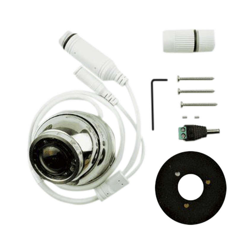 Cámara Marina IP CAM-1 / Resolución 1920x1080 / Lente Gran Angular 1.8 mm / IR LEDs 10 mts / Carcasa Acero Inoxidable 316 / POE o 12V / Compatible con Simrad NSSevo3™/3S™ y NSOevo3™/3S™