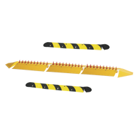 Kit de picos ponchallantas autónomo / Carriles de 3.2 M / No requiere barrera / FACIL INSTALACION / Incluye topes y tornilleria
