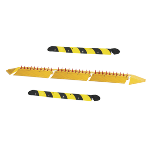 Kit de picos ponchallantas autónomo / Carriles de 3.2 M / No requiere barrera / FACIL INSTALACION / Incluye topes y tornilleria