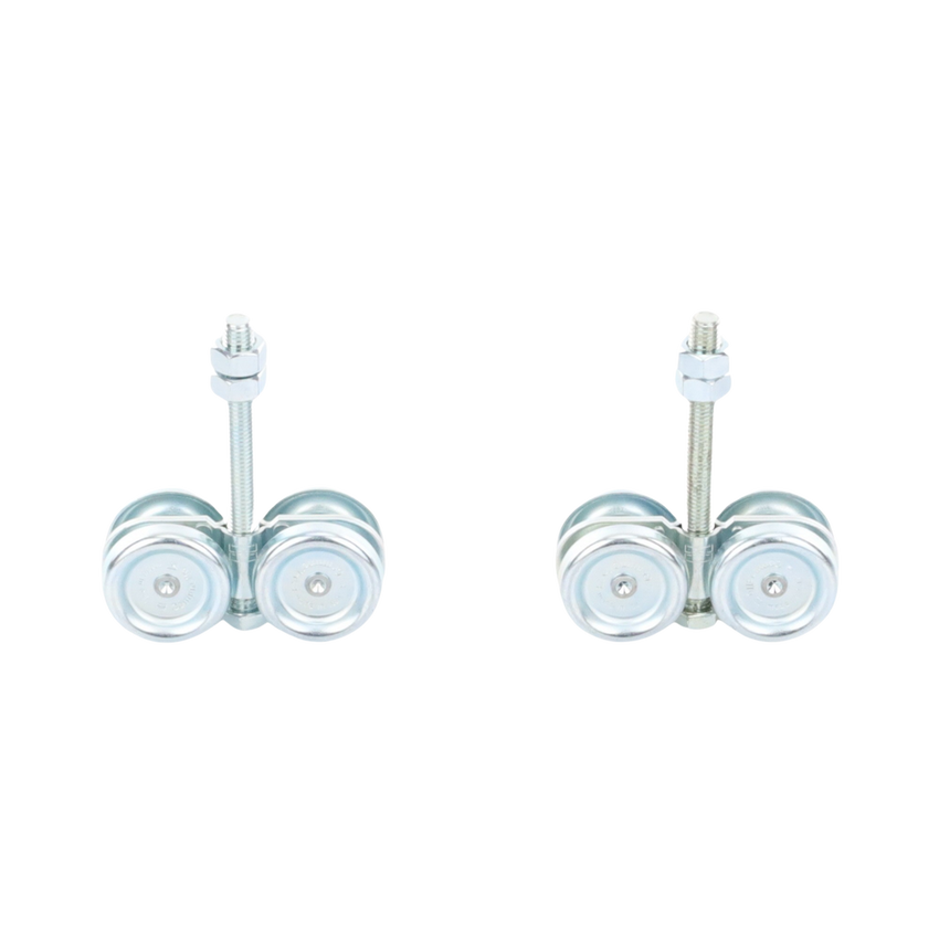 ECO KIT 4C - M / Kit de Carretillas de Cuatro Ruedas / Carga Soportada de 150 lbs / Incluye Dos Carretillas Para Puertas Colgantes