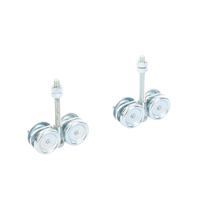ECO KIT 4C - M / Kit de Carretillas de Cuatro Ruedas / Carga Soportada de 150 lbs / Incluye Dos Carretillas Para Puertas Colgantes