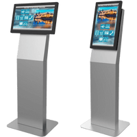 Montaje tipo Kiosko Para Pantallas Indoor Peerless-AV / Orientación Paisaje o Retrato / Base Plana Rectangular / Puertas Traseras con Seguridad / Gestión Interna de Cables / Compatible con Pantallas 15"-22"-32" / VESA 200x200