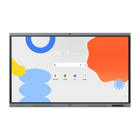 Pantalla Interactiva WAFX-P Series 75" 4K UHD 3840x2160 / Android 15 EDLA / Octa-core CPU / 48MP Cámara Integrada / 8 Micrófonos Far-Field / 50 Puntos Touch IR / WiFi 6 / 16GB RAM / 128GB Storage