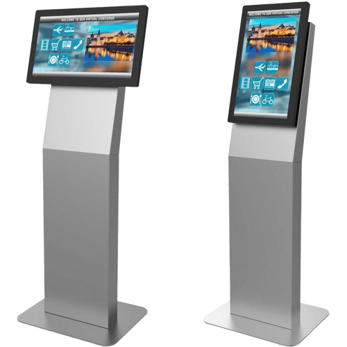 Montaje tipo Kiosko Para Pantallas Indoor Peerless-AV / Orientación Paisaje o Retrato / Base Plana Rectangular / Puertas Traseras con Seguridad / Gestión Interna de Cables / Compatible con Pantallas 15"-22"-32" / VESA 200x200