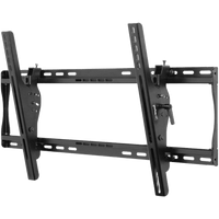 Montaje de pared Universal con inclinacion para Pantallas de 40" a 75" / Inclinación +15° a -5° / Capacidad Carga 79 kg / Sistema Hook-and-Hang Instalación Individual