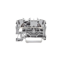 Borna de paso para 2 conductores; 2,5 mm²; Apropiado para aplicaciones Ex e II; Marcaje lateral y central; para carril DIN 35 x 15 y 35 x 7,5; Push-in CAGE CLAMP®; 2,50 mm²; gris