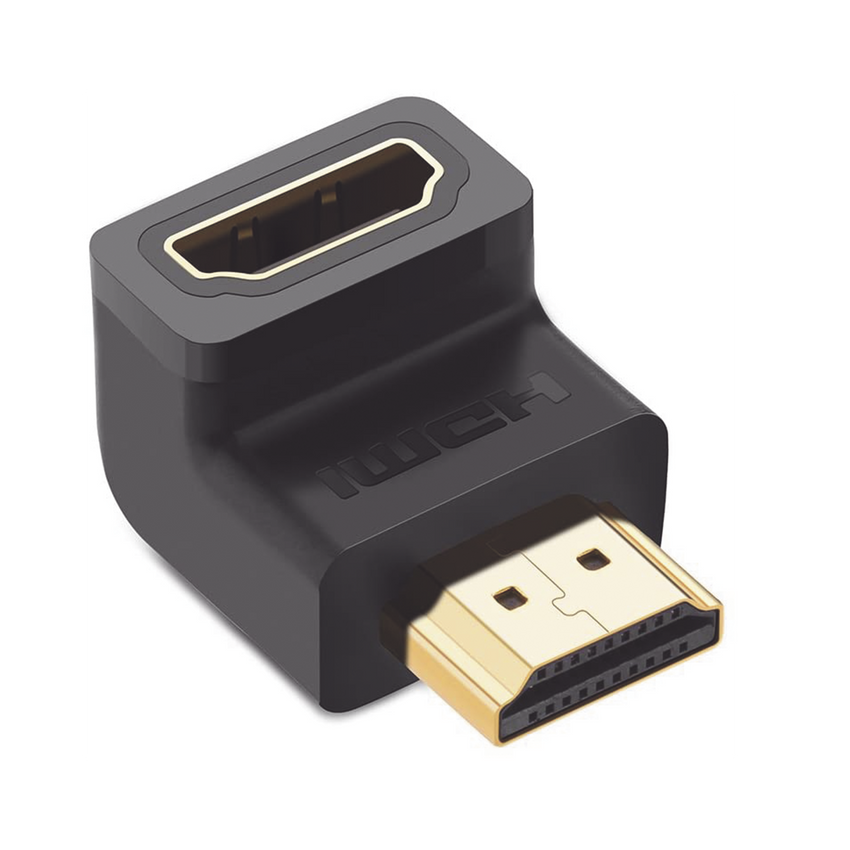 Adaptador HDMI de 90 Grados Macho a Hembra / Hacia Abajo / HDMI 2.0  4K@60Hz / Proporciona Flexibilidad Sin Doblar los Cables HDMI