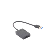 Lector de tarjetas USB-A 3.0 a MicroSD (TF) / SD | 5Gbps | Soporta hasta 2TB | Soporta Windows/Mac OS/Linux/Android | Lectura de Tarjetas Simultánea | No Requiere Controlador | Cable de 15cm.
