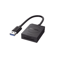 Lector de tarjetas USB-A 3.0 a MicroSD (TF) / SD | 5Gbps | Soporta hasta 2TB | Soporta Windows/Mac OS/Linux/Android | Lectura de Tarjetas Simultánea | No Requiere Controlador | Cable de 15cm.