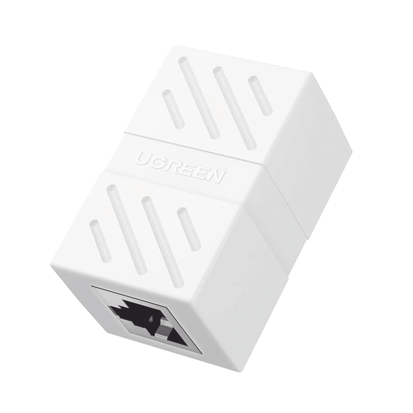 Acoplador (Extensor de Cable Ethernet RJ45 a RJ45) | 1000Mbps | Compatibilidad con Cat7 Cat6A Cat6 Cat5e | Compatible con POE | Ignífugo | ABS | Color Blanco.