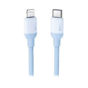 Cable USB-C a Lightning / Certificado MFi / 1 Metro / Adecuado para iPhone, iPad, iPod / Carga Rápida PD 20W /  Sincronización de Datos de hasta 480 Mbps / Goma de Silicona y  TPE. / Suave al Tacto / Color Navy Blue