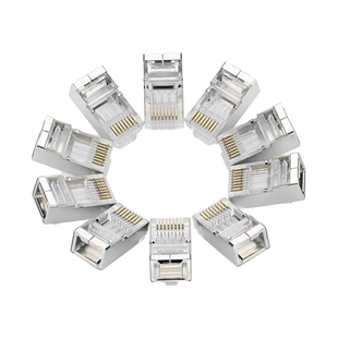 CONECTOR CAT6 BLINDADO BOLSA CON 10 UNIDADES