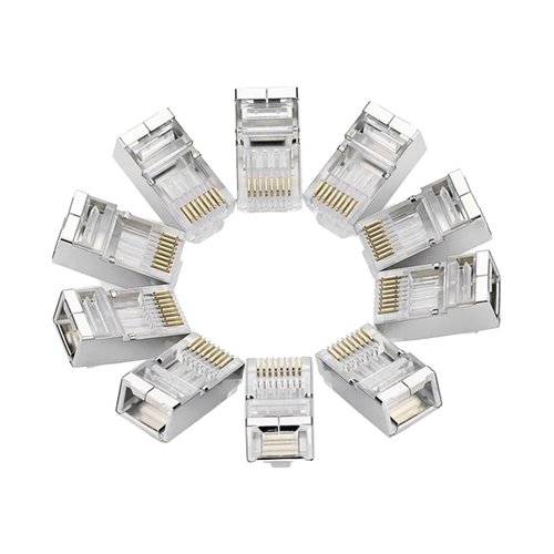 CONECTOR CAT6 BLINDADO BOLSA CON 10 UNIDADES