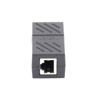 Acoplador (Extensor de Cable Ethernet RJ45 a RJ45) | 1000Mbps | Compatibilidad con Cat7 Cat6A Cat6 Cat5e | Compatible con POE | Ignífugo | ABS