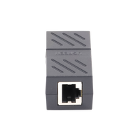 Acoplador (Extensor de Cable Ethernet RJ45 a RJ45) | 1000Mbps | Compatibilidad con Cat7 Cat6A Cat6 Cat5e | Compatible con POE | Ignífugo | ABS