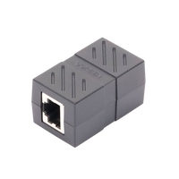Acoplador (Extensor de Cable Ethernet RJ45 a RJ45) | 1000Mbps | Compatibilidad con Cat7 Cat6A Cat6 Cat5e | Compatible con POE | Ignífugo | ABS