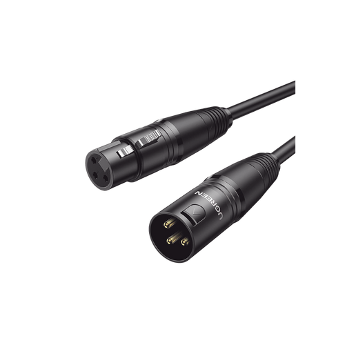 Cable para Micrófono XLR Tipo Canon Macho a Hembra | 5 Metros Plug & Play | Anti interferencias | Triple Blindaje | Alta Calidad | Color Negro