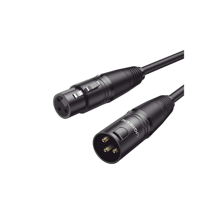 Cable para Micrófono XLR Tipo Canon Macho a Hembra | 5 Metros Plug & Play | Anti interferencias | Triple Blindaje | Alta Calidad | Color Negro