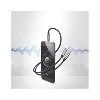 Cable Adaptador/Divisor de Audio de 3.5mm Macho a 2 Terminales de 3.5mm Hembra / 25 cm de Longitud / Cable TPE / Color Negro