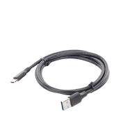 Cable USB-A a USB-C | 1 Metro | Carga y Sincronización de Datos | Carga Rápida 60W | Datos 5 Gbps | QC 3.0/2.0 | FPC | AFC | Protección Integrada | Duradero y Flexible| Caja ABS | Cubierta de TPE | Color Negro.