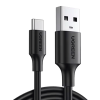 Cable USB-A a USB-C | 1 Metro | Carga y Sincronización de Datos | Carga Rápida 60W | Datos 5 Gbps | QC 3.0/2.0 | FPC | AFC | Protección Integrada | Duradero y Flexible| Caja ABS | Cubierta de TPE | Color Negro.