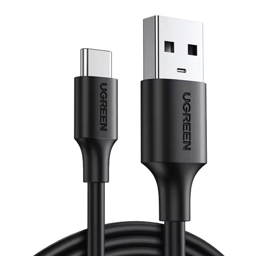 Cable USB-A a USB-C | 1 Metro | Carga y Sincronización de Datos | Carga Rápida 60W | Datos 5 Gbps | QC 3.0/2.0 | FPC | AFC | Protección Integrada | Duradero y Flexible| Caja ABS | Cubierta de TPE | Color Negro.