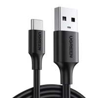 Cable USB-A a USB-C | 2 Metros | Carga y Sincronización de Datos | Carga Rápida 60W | Datos 5 Gbps | QC 3.0/2.0 | FPC | AFC | Protección Integrada | Duradero y Flexible| Caja ABS | Cubierta de TPE | Color Negro.