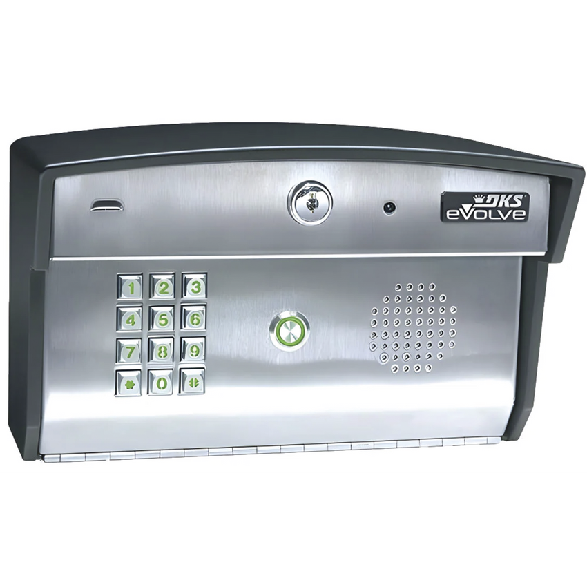 Sistema video entry residencial, 10 residentes, programable a 4 o 5 digitos