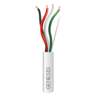 Bobina de 152 Metros / Cable de Cobre / 4 x 18 AWG / Riser / Para Interior / Color Blanco / Para Aplicaciones de Alarmas de Intrusión/Control de Acceso/ Automatización / Interfonos y Tv Porteros