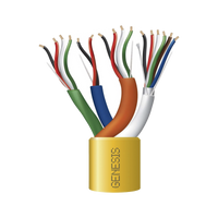 Bobina de Cable de 305 Metros / Color Amarillo / Compuesto por  6 x 22 AWG blindado, 4 x 18 AWG, 4 x 22 AWG, y 2 x 22 AWG / Para Aplicaciones en Control de Acceso