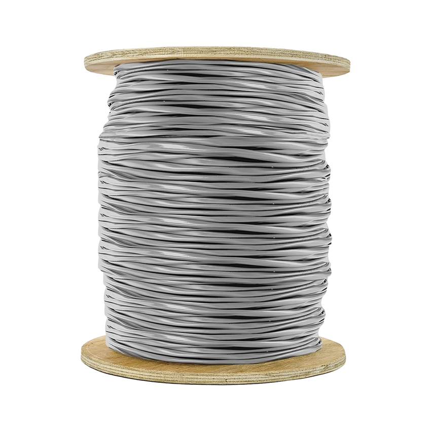 Carrete de 305 Metros (1000 Pies) / Cable de Cobre / 12 x 22 AWG / Riser / Tipo CMR CL3R FPLR / Para Interior / Color Gris / Para Aplicaciones de Alarmas de Intrusi�n y Automatizaci�n