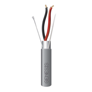 Bobina de 305 Metros / Cable 2 x 18 AWG / Color Gris / Blindado / Riser / Aplicaciones de Audio Control de Acceso y Automatización