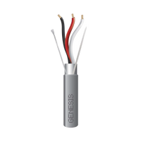 Carrete de 305 Metros de Cable / 3 x 16 AWG / Riser / Blindado / Tipo CMR-CL3R-FPLR-FT4 / Color Gris / Aplicaciones de alarmas de Intrusión/Control de Acceso/ Automatización / Interfonos y Tv Porteros.