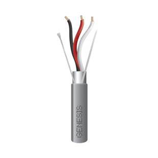 Carrete de 305 Metros de Cable / 3 x 16 AWG / Riser / Blindado / Tipo CMR-CL3R-FPLR-FT4 / Color Gris / Aplicaciones de alarmas de Intrusión/Control de Acceso/ Automatización / Interfonos y Tv Porteros.
