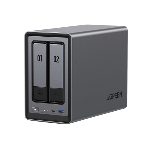 NASync DXP2800 | SO UGOS Pro |  Intel N100 12th Gen Intel® 4 Core™ | 2 Bahías SATA hasta 48TB | 2-Bahias (M.2 NVMe) hasta 16TB | 8GB DDR5 (Exp. a 16GB) | Ethernet 2.5G  | HDMI 4K | 2* USB2.0 | 1*USB 3.2Gen | 1* USB 3.2Gen2 | 1*USB-C 3.2Ge