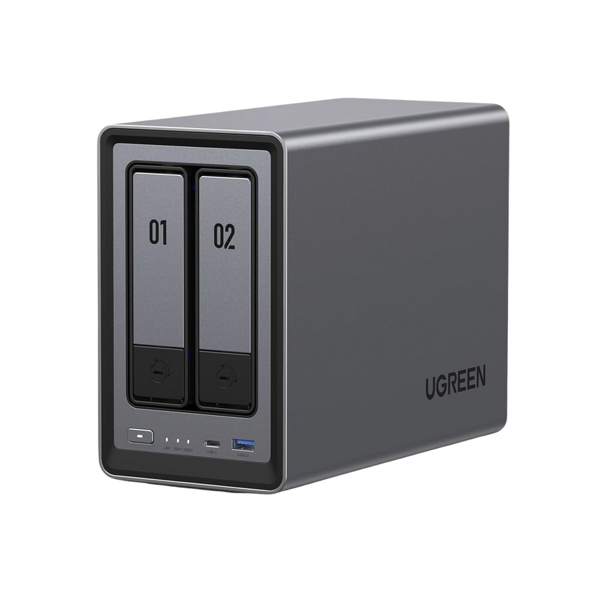 NASync DXP2800 | SO UGOS Pro |  Intel N100 12th Gen Intel® 4 Core™ | 2 Bahías SATA hasta 48TB | 2-Bahias (M.2 NVMe) hasta 16TB | 8GB DDR5 (Exp. a 16GB) | Ethernet 2.5G  | HDMI 4K | 2* USB2.0 | 1*USB 3.2Gen | 1* USB 3.2Gen2 | 1*USB-C 3.2Ge